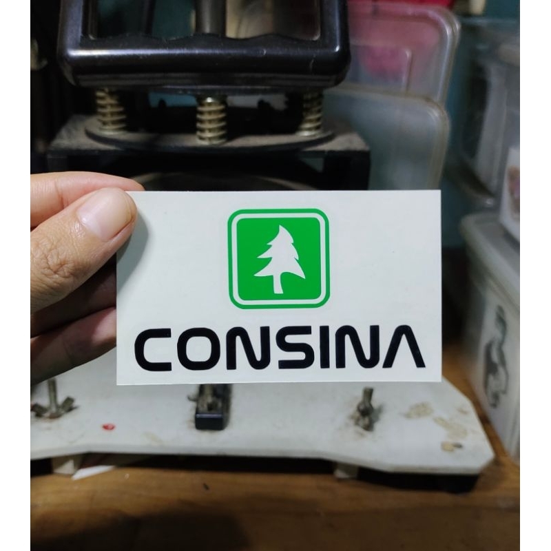 

stiker consina custom distro sticker cutting