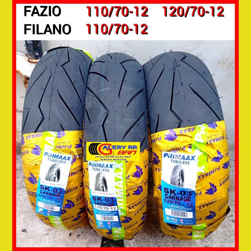 Ban Primaax sk03 100/70-12 ban 110/70-12 ban 120/70-12 ban matic fazio filano ban ring 12 ban tubles