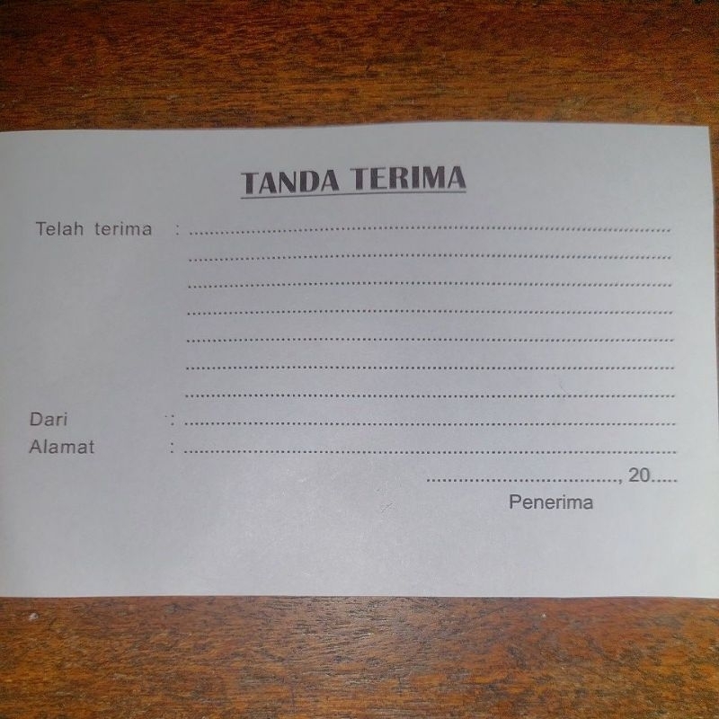 

[ PACK 10 BK ] TANDA TERIMA BARANG 2 PLY / TANDA TERIMA ¼ F x 2 RANGKAP X 25 SET / NCR K2