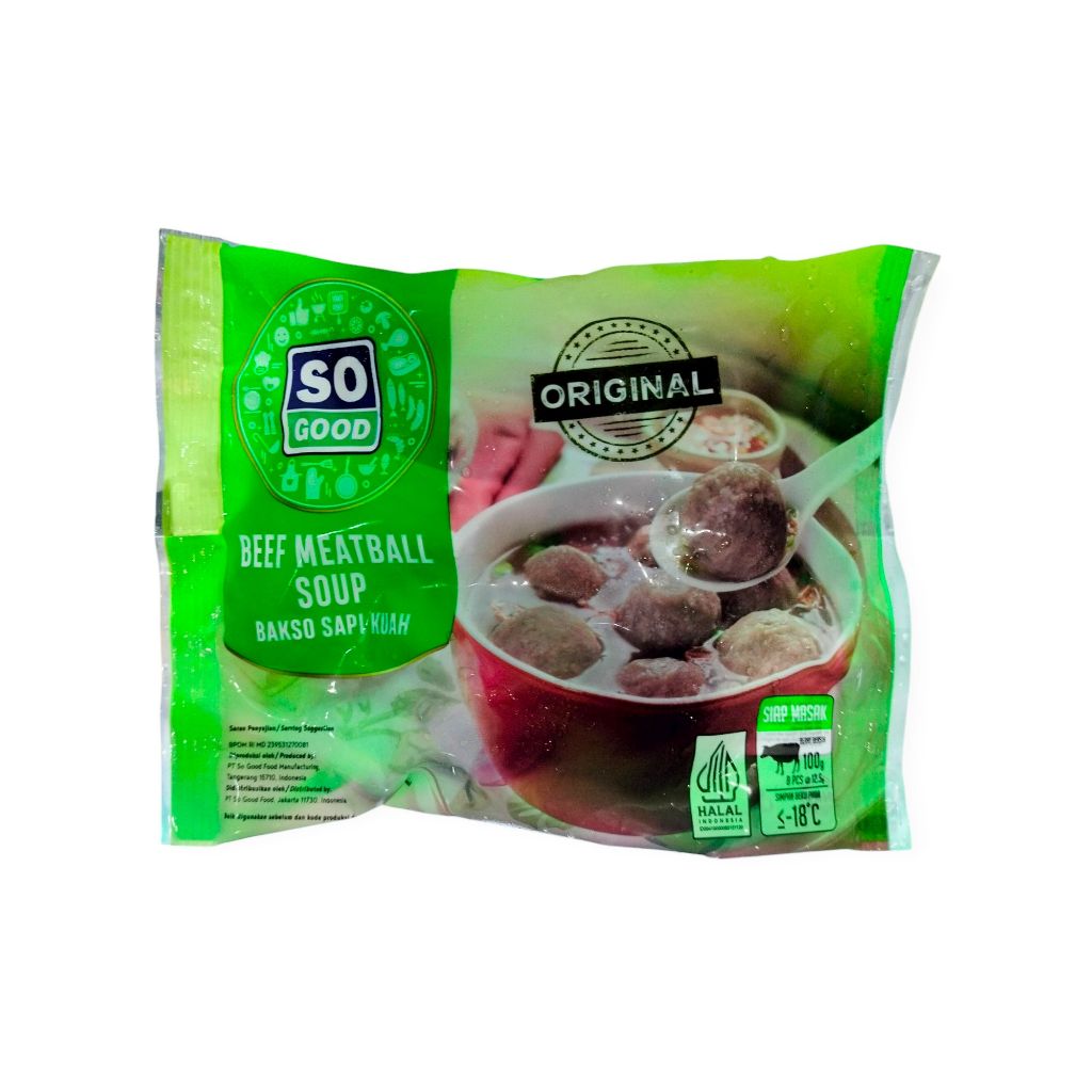 

SG - Bakso Sapi Kuah 100 gr - So Good frozen food