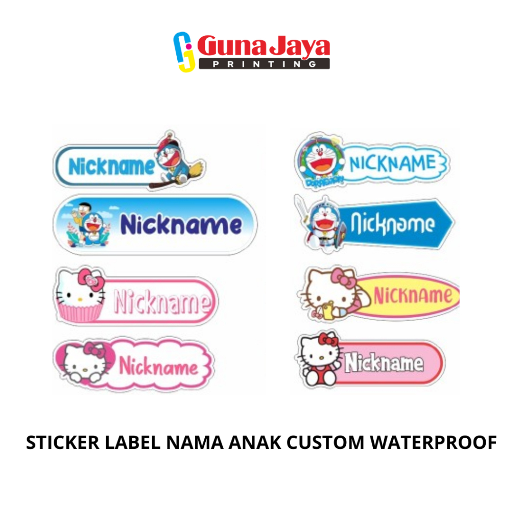 

STICKER LABEL NAMA ANAK CUSTOM WATERPROOF FREE DESIGN TAHAN UV - SEHARI JADI