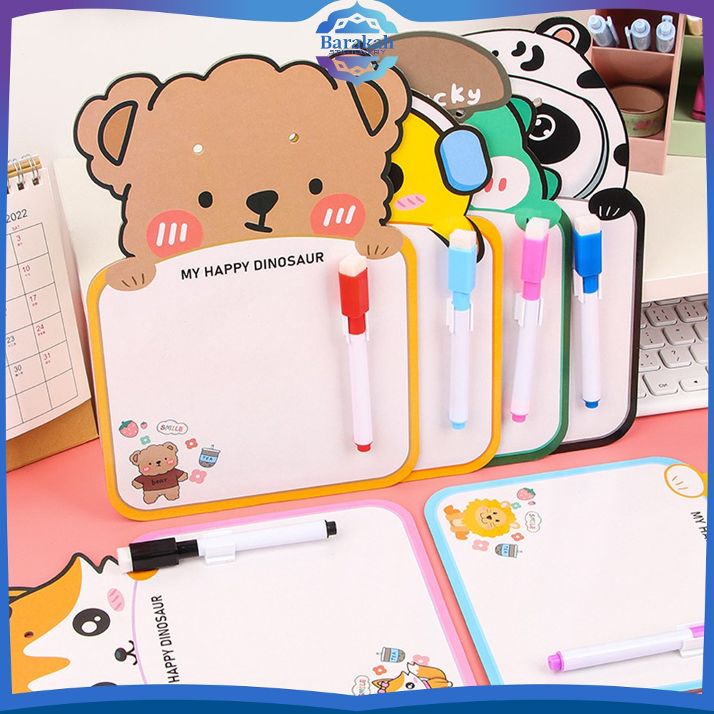 

Mini Board Toy Free Spidol Bisa Dihapus dengan Tali Gantung / Papan Tulis Mini Anak Karakter Lucu / Mainan Edukasi Anak Barakah Stationery M353