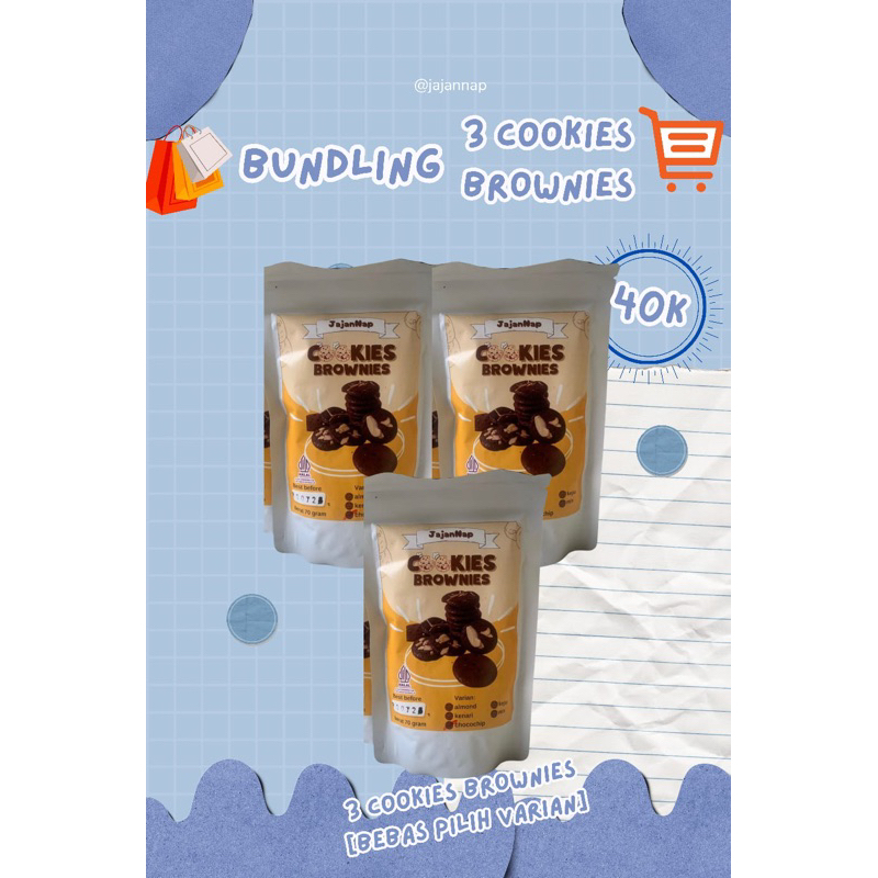 

Jajannap ~ beli 3 lebih murah Seri manis Cookies Brownies bundling