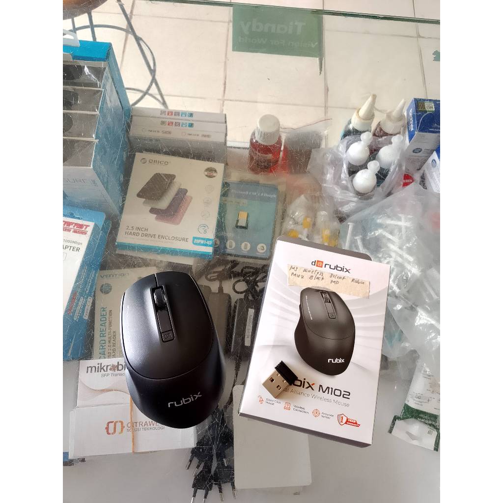 MS Wireless Silent Rubix M102 Black/White