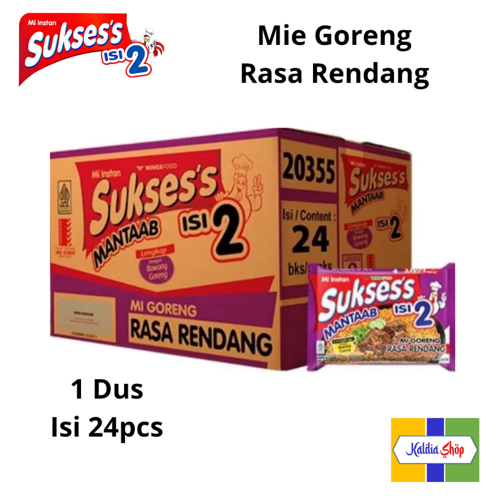 

Mie Sukses's Isi 2 Goreng Rendang 132gr x 24