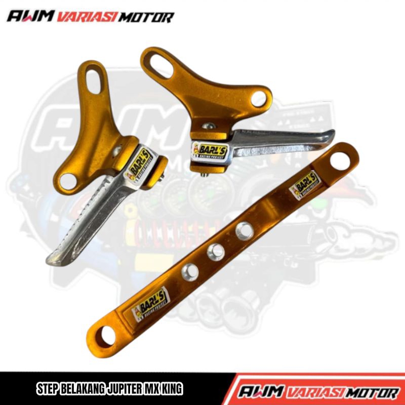 Step Belakang MX King Postep Belakang MX King Set Breket Knalpot Mx King
