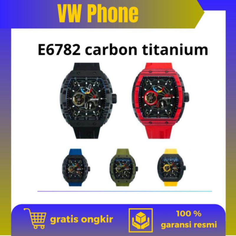 jam tangan E6782 Carbon Titanium Bekas