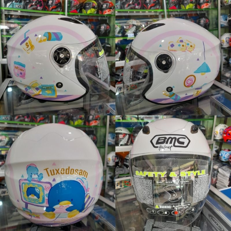helm BMC MILAN SANRIO TUXEDOSAM WHITE