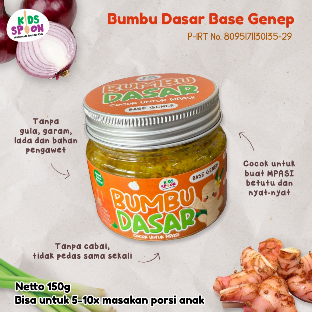 

Kids Spoon Bumbu Dasar Base Genep 150g