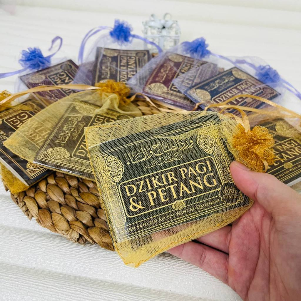 SOUVENIR TILE + Buku Dzikir Pagi Petang Cocok Untuk Acara Pesta Walimah Pernikahan