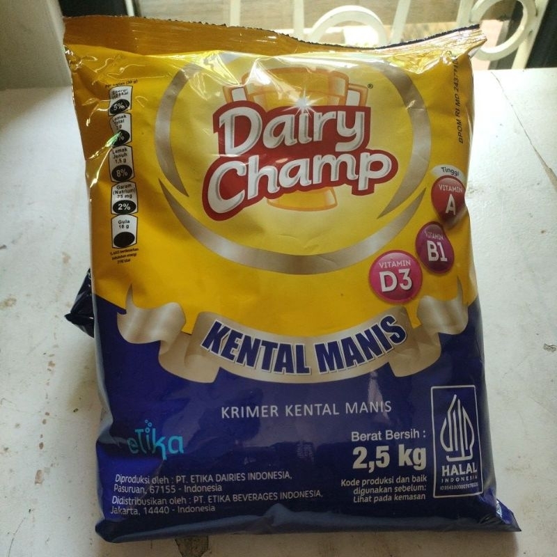 

Dairy Champ Kental Manis Bantal 2,5 kg