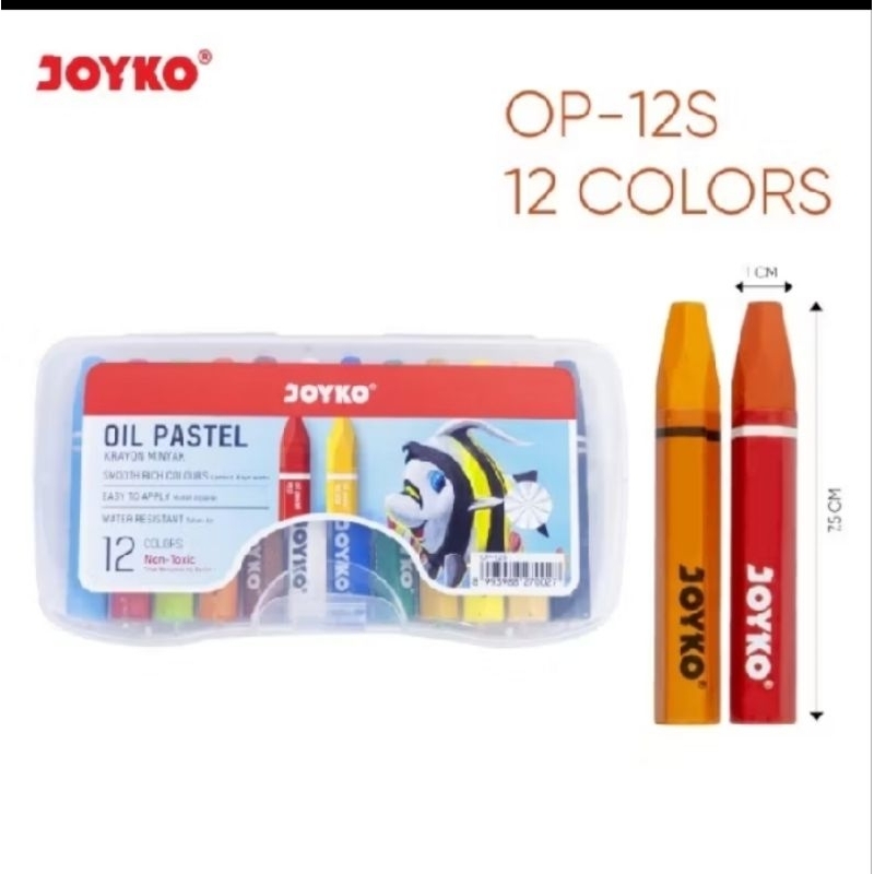 

CRAYON WARNA JOYCO 12 WARNA