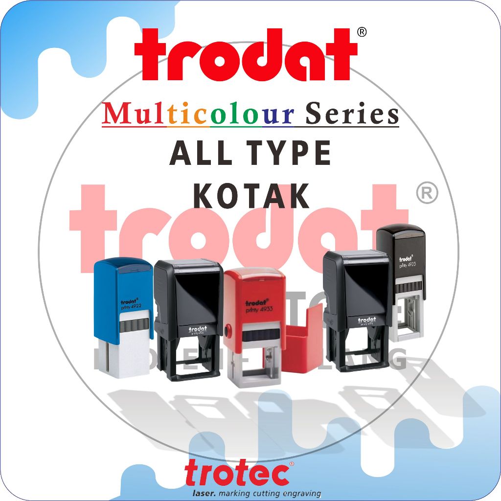 

CETAK STEMPEL WARNA TRODAT ( KOTAK Persegi). original berkualitas