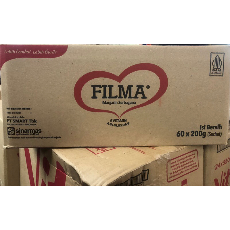 

Filma margarin 200gr 1 dus / karton isi 60 sachet