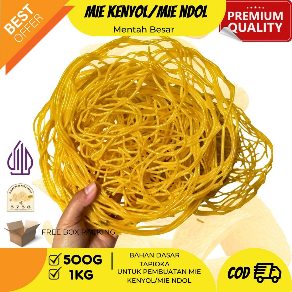 

MIE KENYOL/MIE NDOL/MIE KUNING MENTAH JUMBO