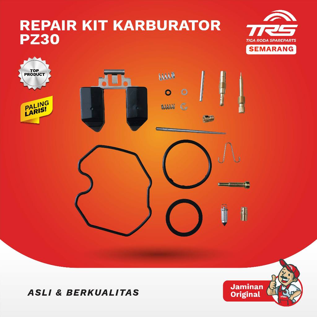 TRS Repair Kit Karburator PZ30 Pz30 PZ 30 Pz 30 Motor Roda Tiga Viar Karya 150cc 200cc 300cc Tossa S