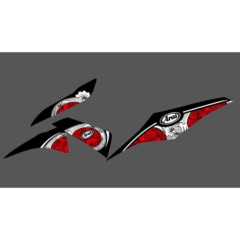 STRIPING TRANSPARAN YAMAHA MIO M3 CUSTOM DESAIN ARAI