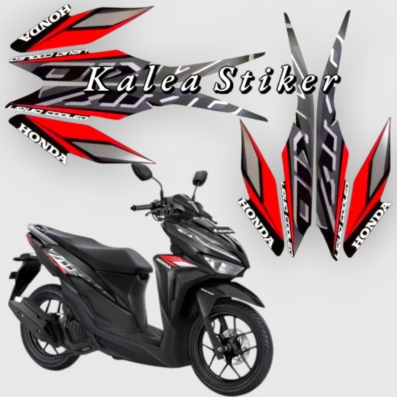 Stiker Striping Lis Body Motor Honda Vario 125 2021 Lis Body Vario 125 Hitam