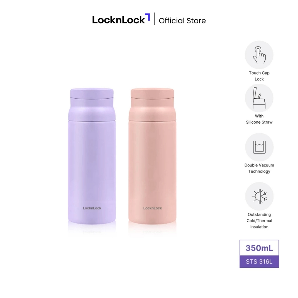 LocknLock Exclusive Tumbler Wanna Be One Touch 350ml - LHC3258