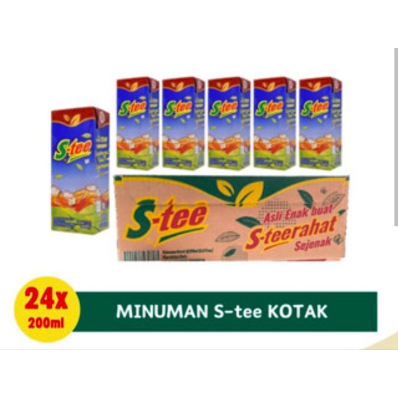 

STEE KOTAK 200 ML 200ML (1DUS ISI 24PCS) / STEE BOTOL 390 ML / TEH MELATI S-TEE KOTAK 200ML