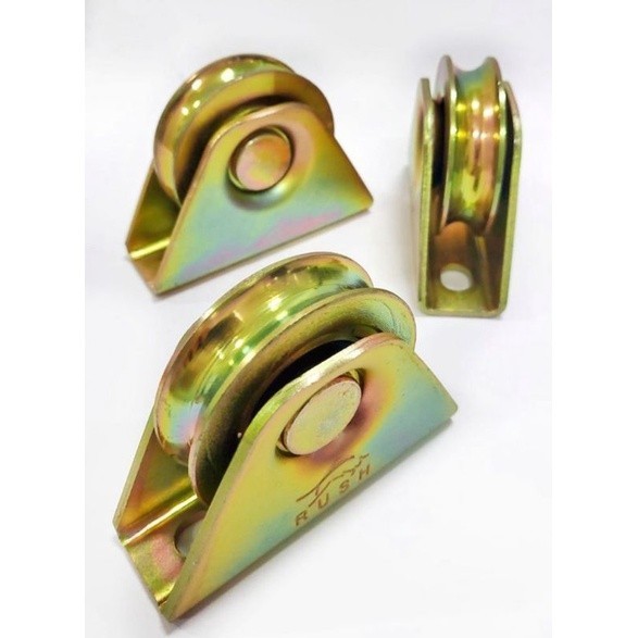 Wilmer Roda Pagar 2,5" Tipe U Bulat Roda Besi Pintu Gerbang NEW