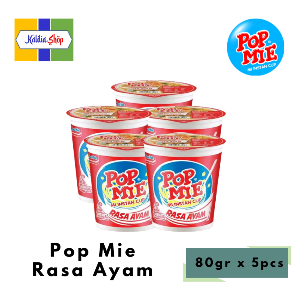 

Mie Pop Mie Rasa Ayam 80gr x 5