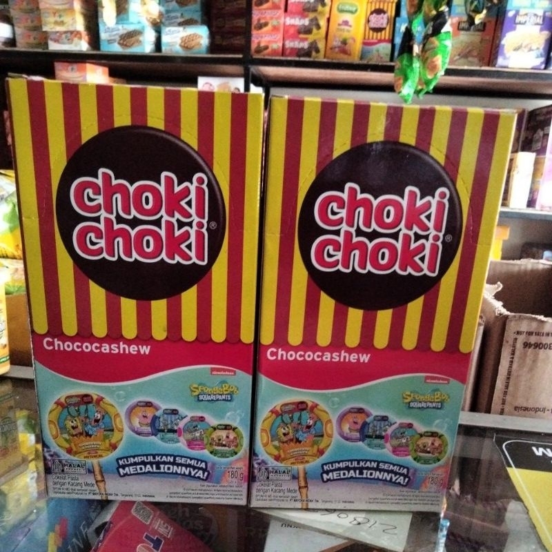 

CHOKI CHOKI CHOCOASHEW 180GR(ISI 20PCS)