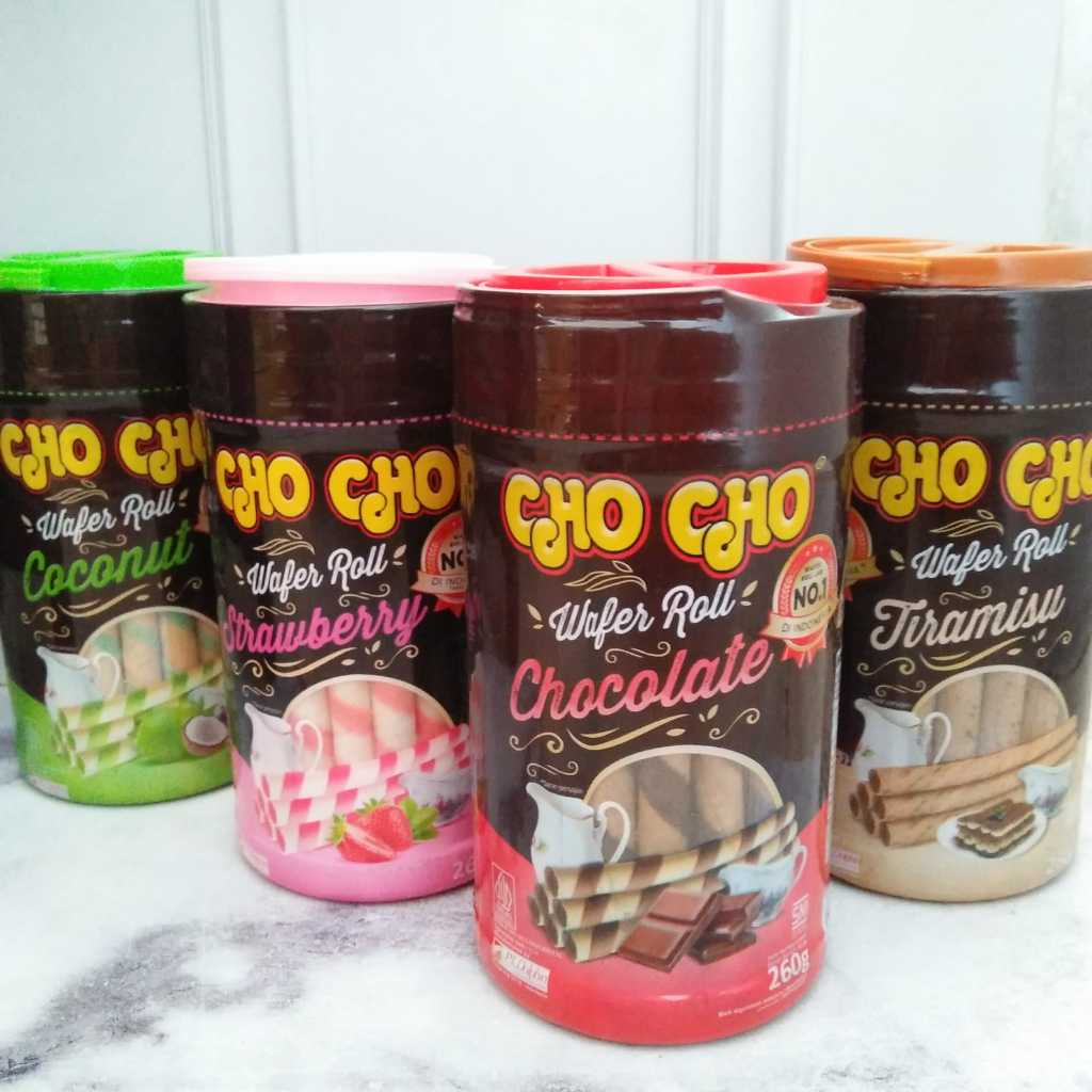 

CHO CHO WAFER ROLL TOPLES 260 GRAM - Astor Radja/Astor ChoCho/Wafer Roll Chocho/Astor Toples/Wafer Roll Cokelat