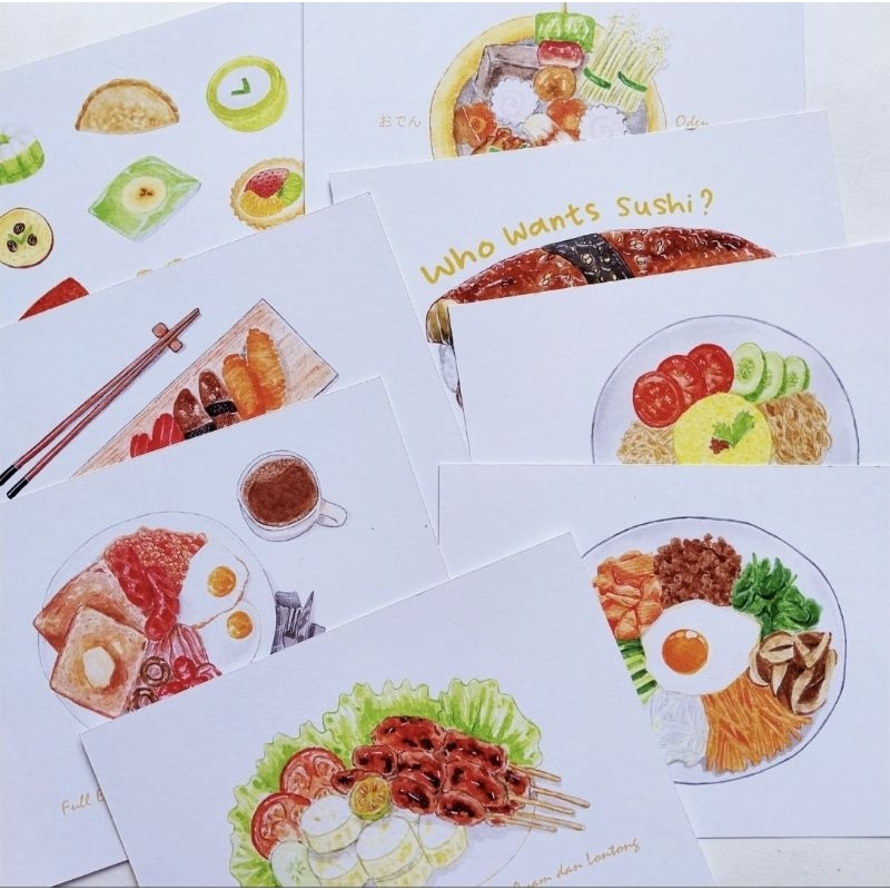 

Bloomy Sunday Studio - Postcard food series/Postcard