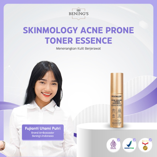 Skinmology Acne Expert Toner Essence untuk kulit jerawat dan bruntusan berminyak, skincare jerawat