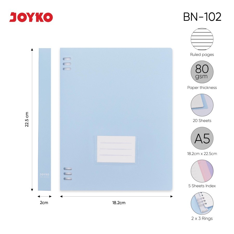 

BINDER NOTE JOYKO A5 BN-102A5