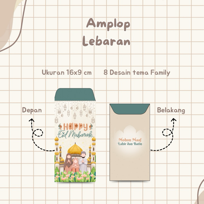 

Amplop Lebaran Eksklusif Motif Unik & Elegan Tema Family