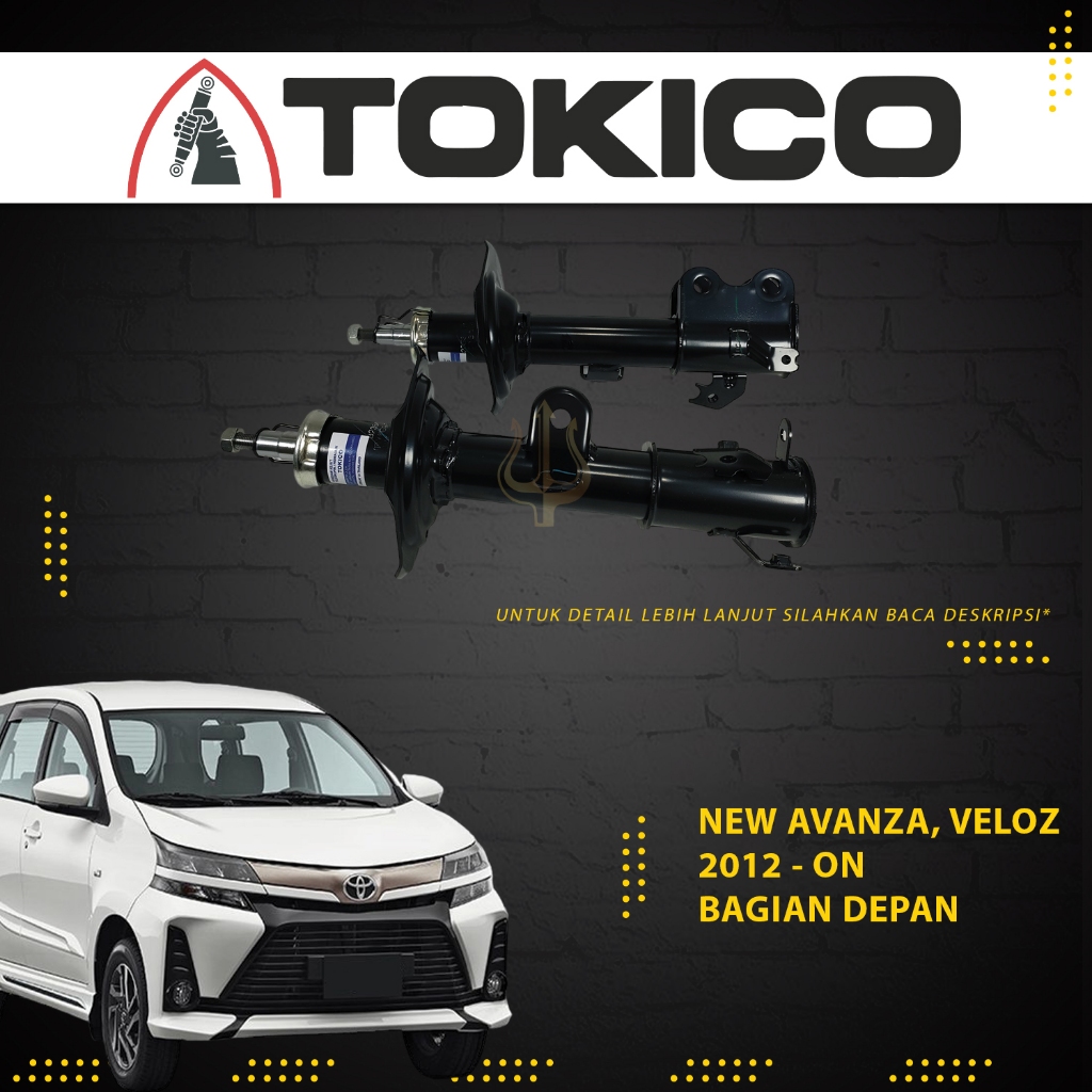 Shockbreaker Shock Absorber Tokico Avanza Veloz - Depan belakang
