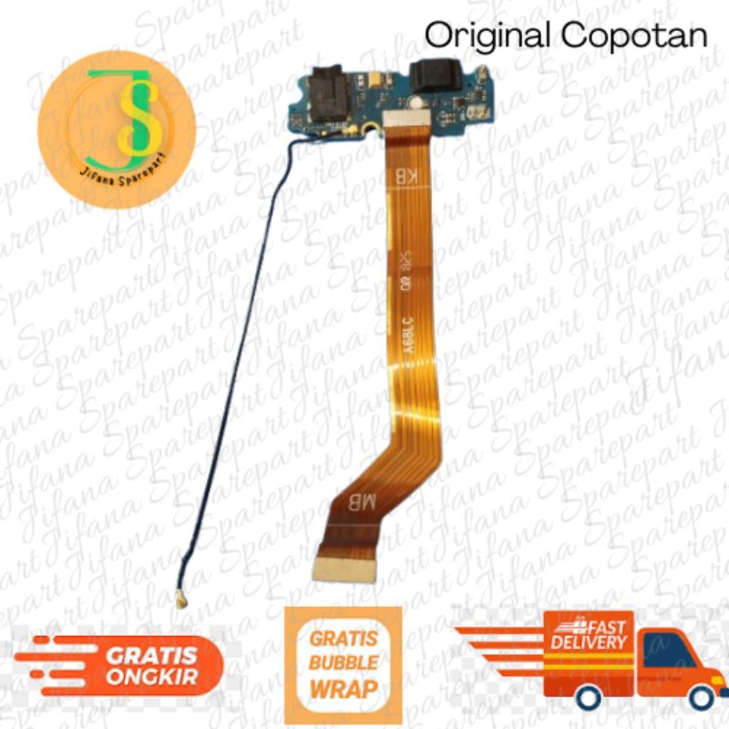 Papan Charger Konektor + Flexibel + Antena Asus Zenfone Max Pro M1 Original Copotan