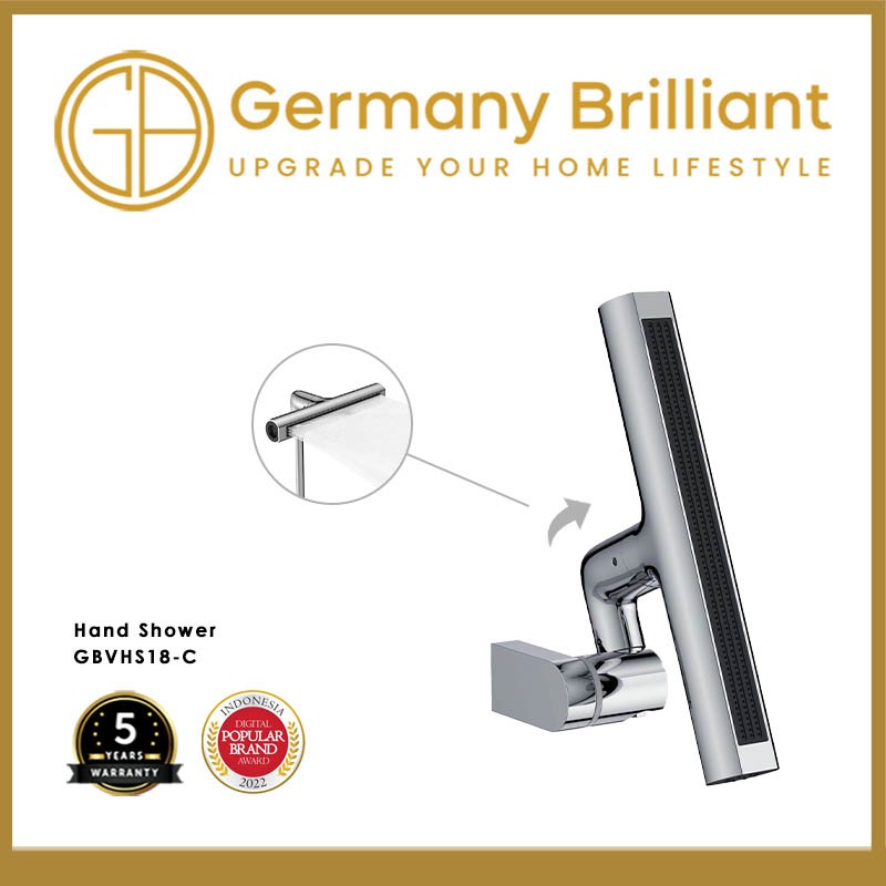Germany Brilliant Germany Brilliant Hand Shower Mandi Air Dingin GBVHS18 Series