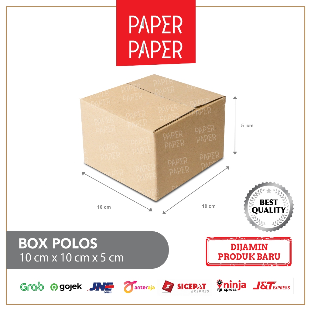 

Kardus Box Karton 10X10X5 Polos - Baru - Murah