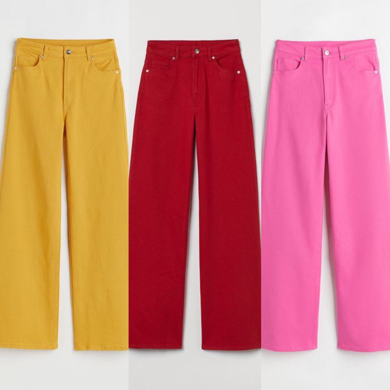 hnm wide jeans high waist sale original jastip