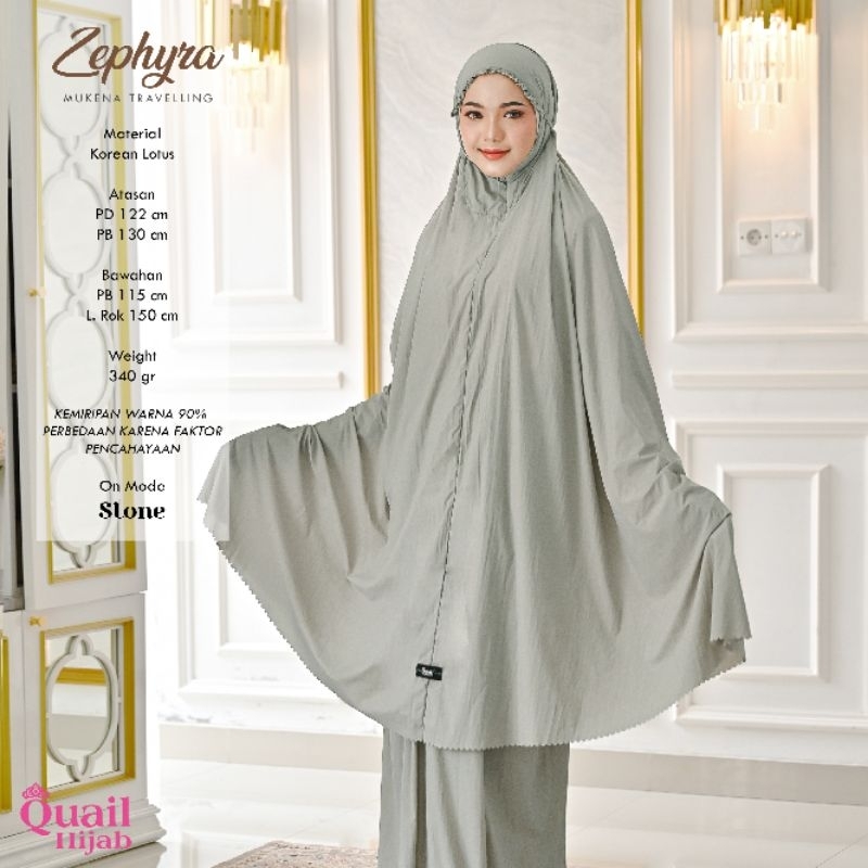 Mukena Dewasa Premium ZEPHYRA Original Quail Hijab