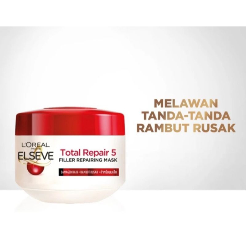 loreal paris elseve total repair 5 mask 200ml / loreal masker rambut