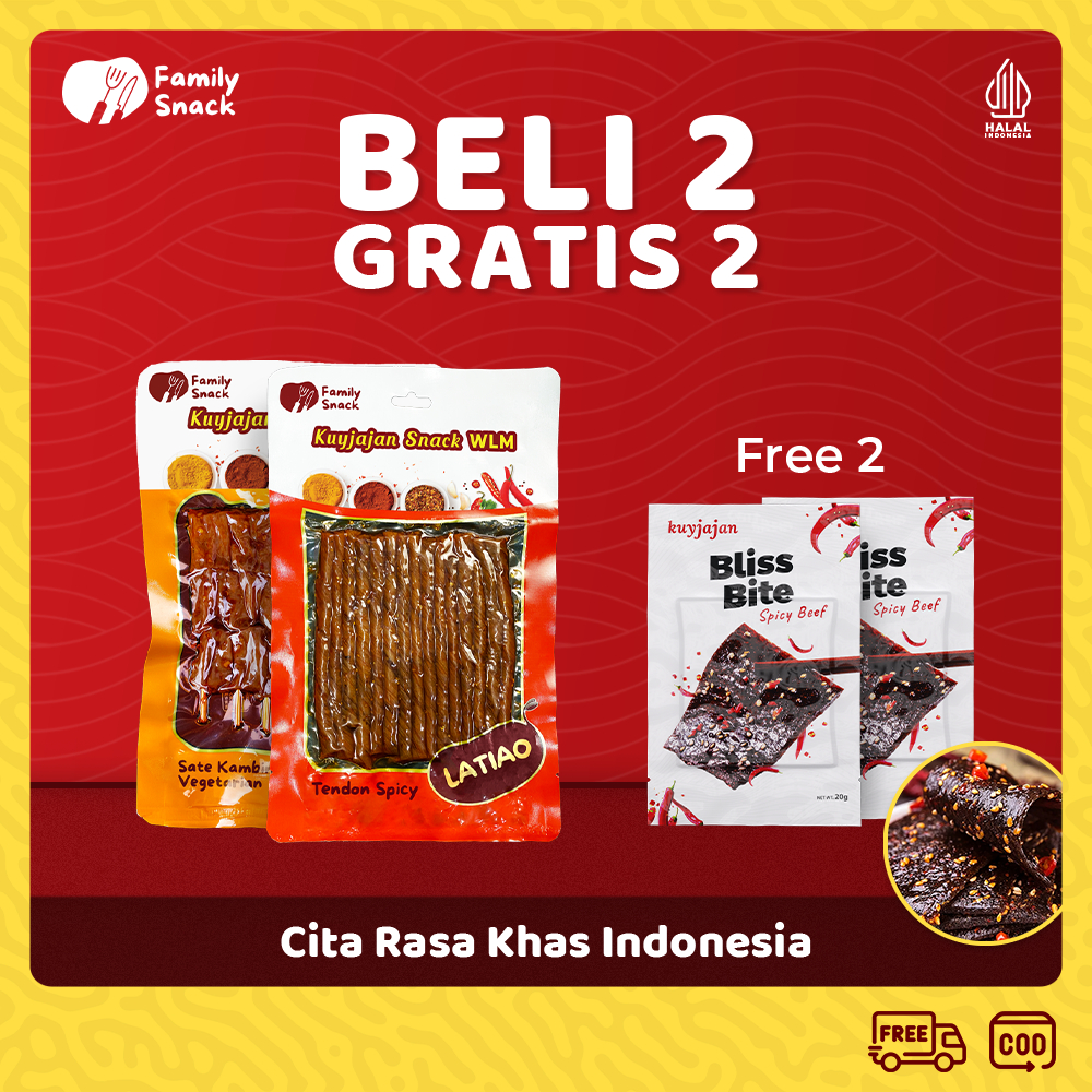 

Latiao Family Snack - [Halal] [Bundle] WLM Latio Gluten Spicy Tofu [Buy 2 Get 2] Free Bliss Bite | Snack Bundle | Camilan Makanan Ringan | Latiao Halal