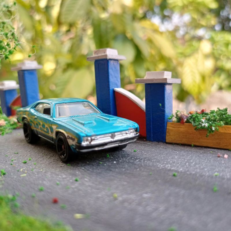 Diorama Jalanan Aspal Skala 1:64 Base Parkiran Hot Wheels Tomica Mini GT Diecast Display