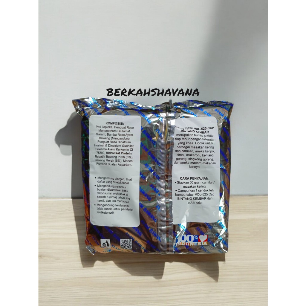 

LAKU Bumbu Bintang Kembar MDL-525 Ayam Bawang 1KG/1GR