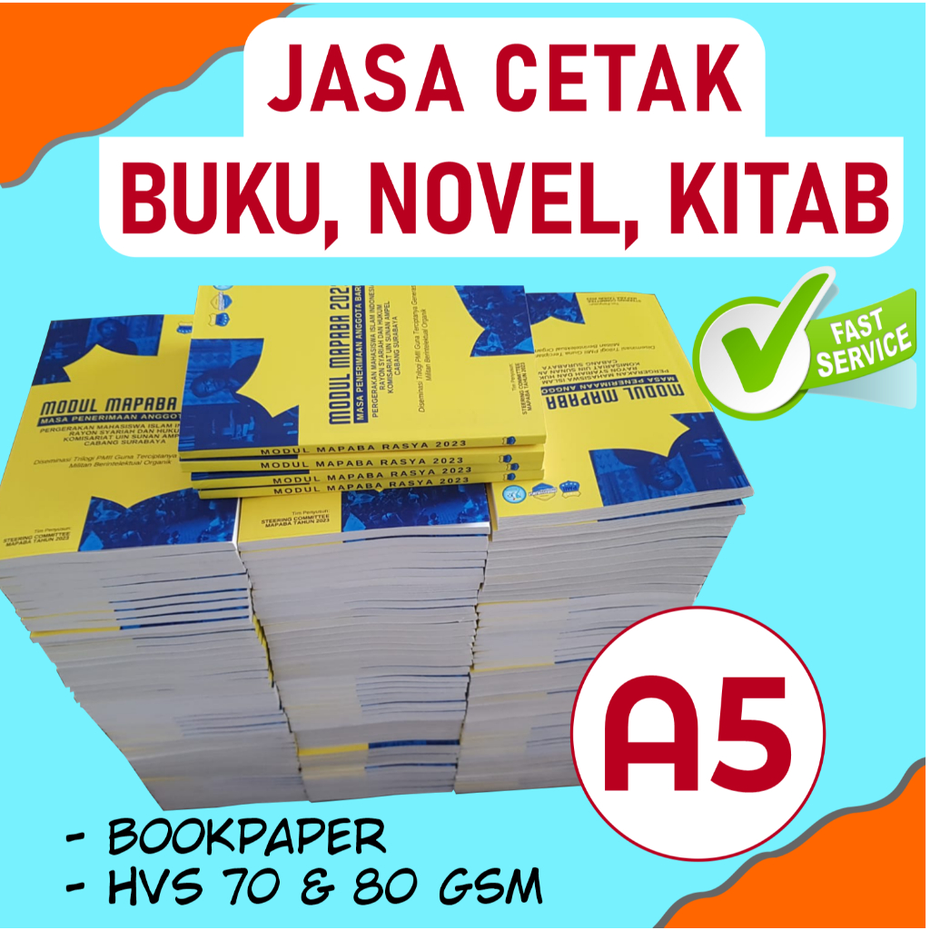 

CETAK Buku, Novel, Kitab | Ukuran A5