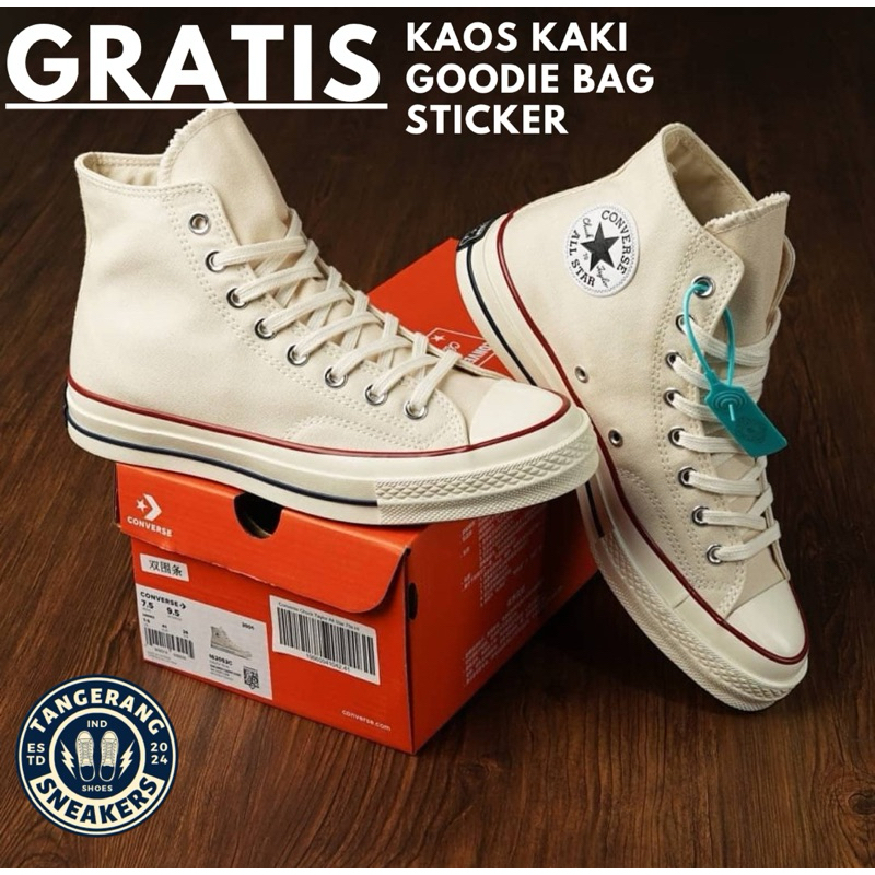 Sepatu Converse 70s Hight Cream | Sepatu Pria Wanita | Converse Tinggi | Sepatu Sekolah | Converse