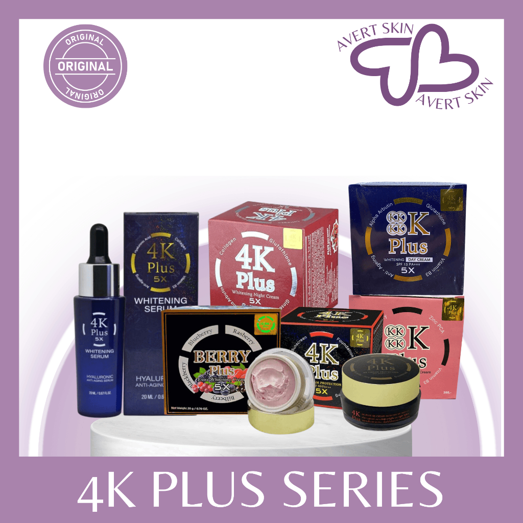 4K PLUS WHITENING CREAM 5X | 4K PLUS GOJI BERRY | 4K PLUS BB CREAM SPF 50 ORIGINAL | 4KPLUS LOTION |