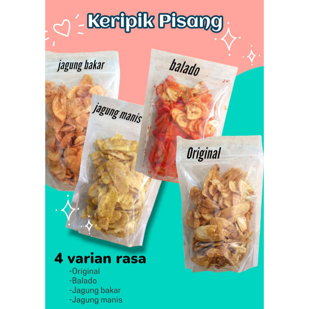 

KRIPIK PISANG RASA RASA KEMESAN 1 ONS