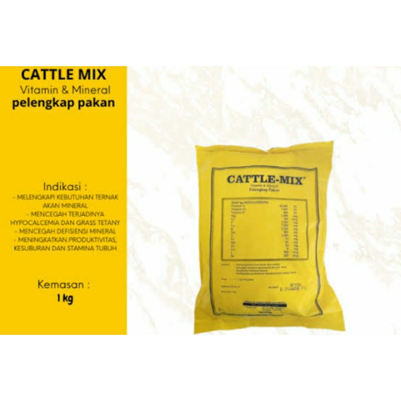 Cattle Mix Premix Hewan Ternak Penggemuk Sapi Kambing