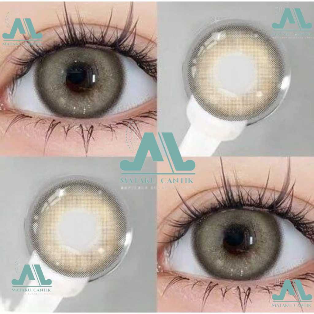 Softlens Brown Gradasi Grey Premium Diameter 14,5 mm | Softlens Brown Tiga Warna Terbaru | Softlens 