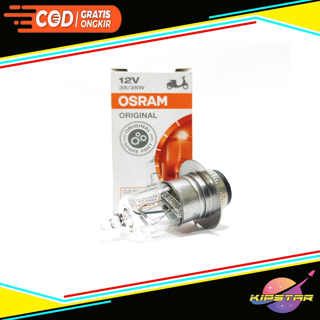 Bohlam Osram Halogen 12V 35W Motor Bebek,Matic / Lampu Depan Osram Halogen