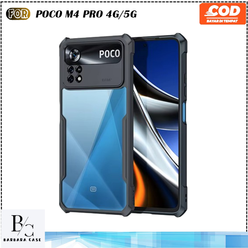 Case Xiaomi Poco M4 M4 Pro 4G/5G Shockproof Fusion Crack Premium Softcase